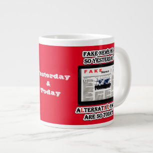 Fake News and Alternative Facts Jumbo Mug