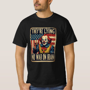 Fake News & Lies Tee – No War on Iran