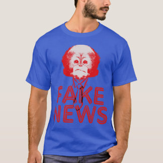 Fake News Monkey T-Shirt