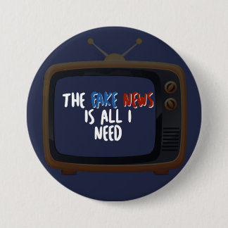 Fake News Political Protest Funny Button