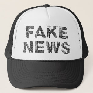 Fake News Propaganda Word Art Statement Trucker Hat