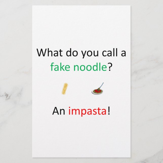 Fake Noodle Joke (Front)