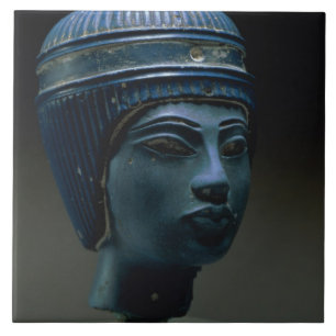 Fake royal head, originally thought to be Tutankha Tile