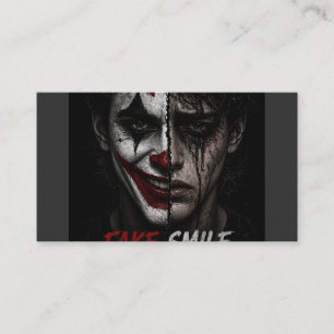“Fake Smile, Real Pain: The Truth Behind Man Business Card
