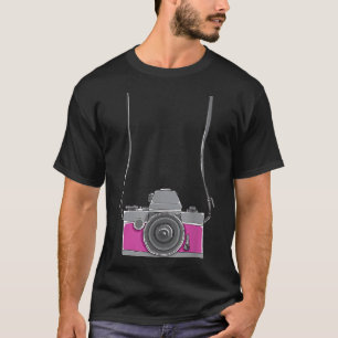 Fake Tourist Camera  Funny Holiday Vacation Photog T-Shirt