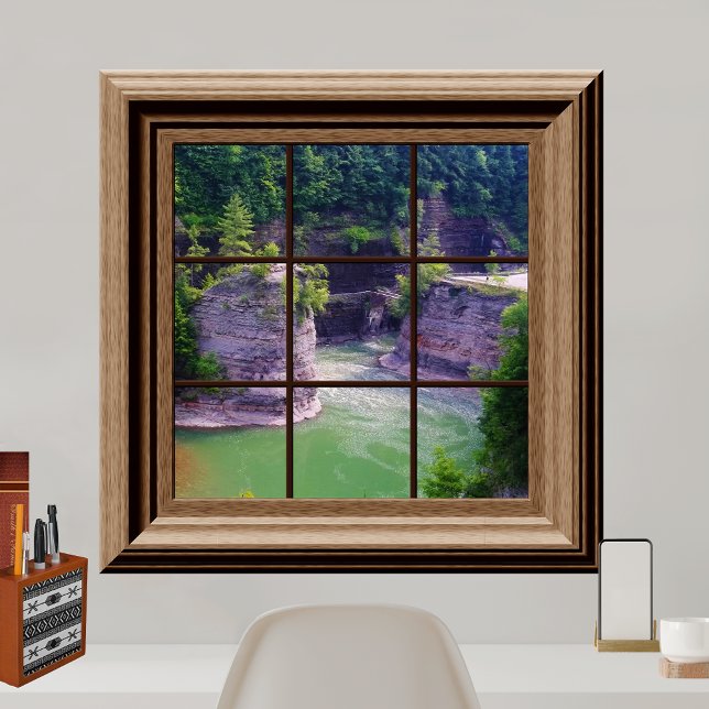 Fake Window Poster Peaceful River Gorge (Creator Uploaded)