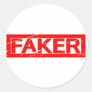 Faker Stamp Classic Round Sticker