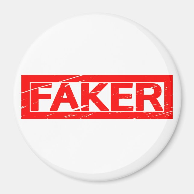 Faker Stamp Magnet (Front)