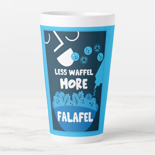 Falafel Middle Eastern Street Food Latte Mug (Front)