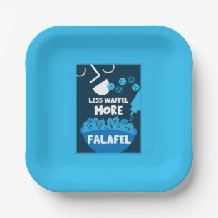 Falafel Middle Eastern Street Food Paper Plate