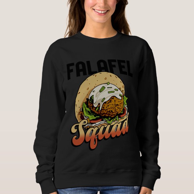 Falafel Squad Hummus Arabic Food Chef Sweatshirt (Front)