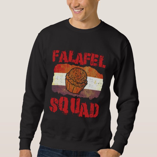 Falafel Squad Levantine Food Chef Hummus Sweatshirt (Front)