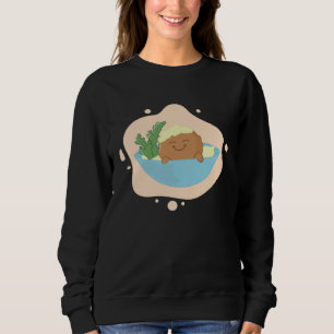 Falafel Swimming in Hummus Bowl Levantine Food Sweatshirt