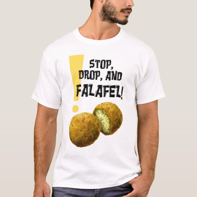 Falafel time is all the time! فلافل اكل عربي T-Shirt (Front)
