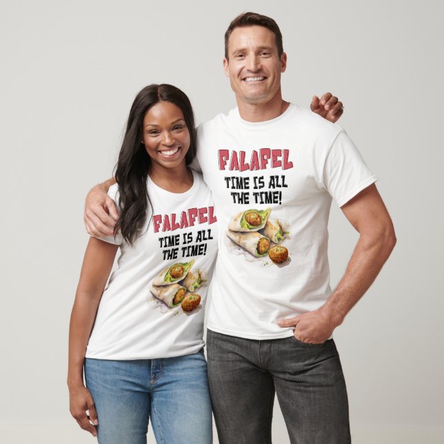 Falafel time is all the time! فلافل اكل عربي T-Shirt (Unisex)