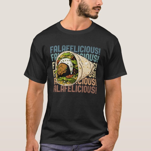 Falafelicious Hummus Squad Falafel Food Chef T-Shirt (Front)