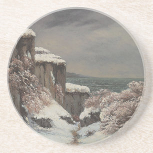 Falaises au Bord de la Mer sous la Neige - Courbet Coaster