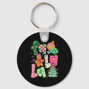 Falala Sublimation Gingerbread Preppy Christmas Co Key Ring
