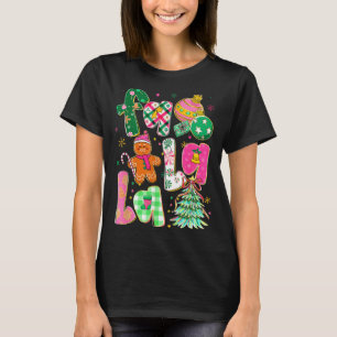 Falala Sublimation Gingerbread Preppy Christmas Co T-Shirt