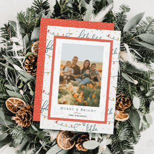 Falalala Christmas Lights Holiday Photo Card