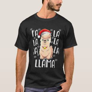 Falalala LLama  Christmas Carol  Women Kids T-Shirt
