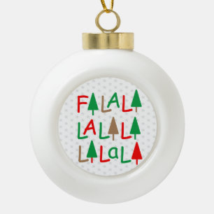FaLaLaLaLa... Christmas Snowflake Framed Ornament