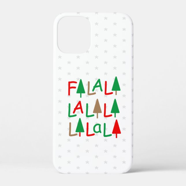 FaLaLaLaLaLaLaLaLa Christmas trees Snowflakes Case-Mate iPhone Case (Back)