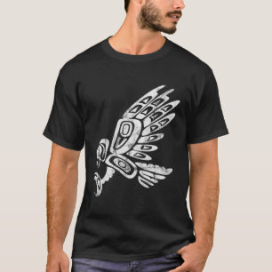 Falcon Abstract Haida Art Pacific Northwest Coast  T-Shirt