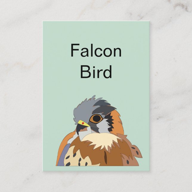 Falcon Bird Falcon Business Card (Front)