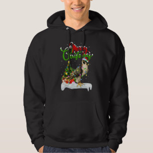 Falcon Bird   Xmas Decorations Santa Falcon Christ Hoodie