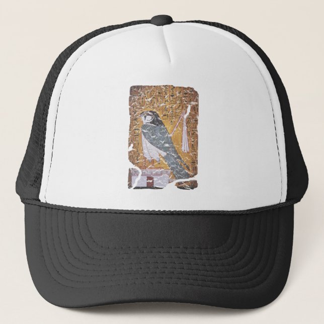 Falcon blk trucker hat (Front)
