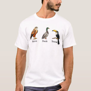 Falcon Duck Toucan Birds Subtle Anti Trump T-Shirt