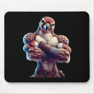 Falcon Flexing Fan Lover Bodybuilding Gym Workout  Mouse Pad