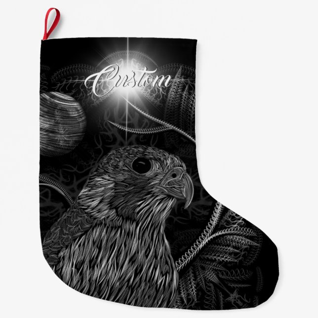 Falcon Full Moon Large Christmas Stocking (Front)