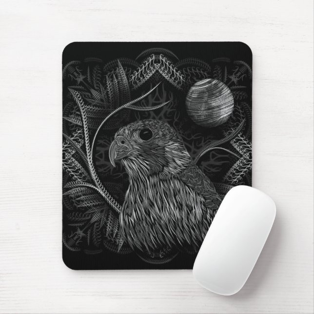 Falcon Full Moon Mouse Pad (With Mouse)