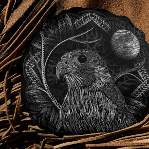 Falcon Full Moon Round Cushion