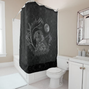Falcon Full Moon Shower Curtain