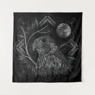 Falcon Full Moon Tapestry