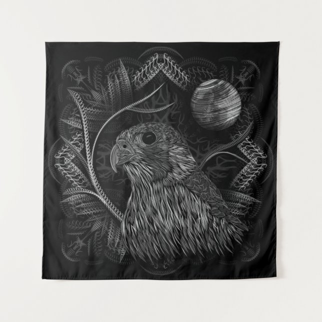 Falcon Full Moon Tapestry (Front)