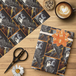Falcon Locket Gothic Autumn  Wrapping Paper