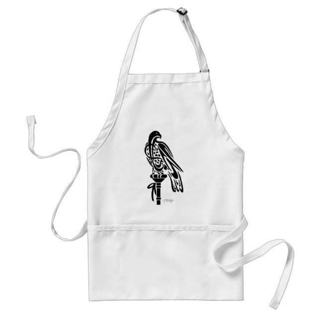 Falcon on Block Perch Standard Apron (Front)