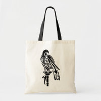Falcon on Block Perch Tote