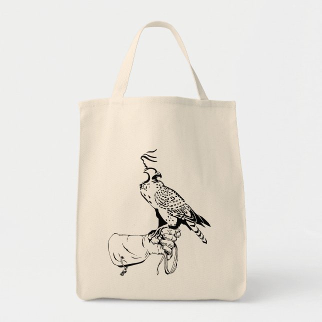 Falcon on Glove Tote Bag (Front)