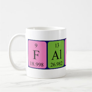 Falcon periodic table name mug