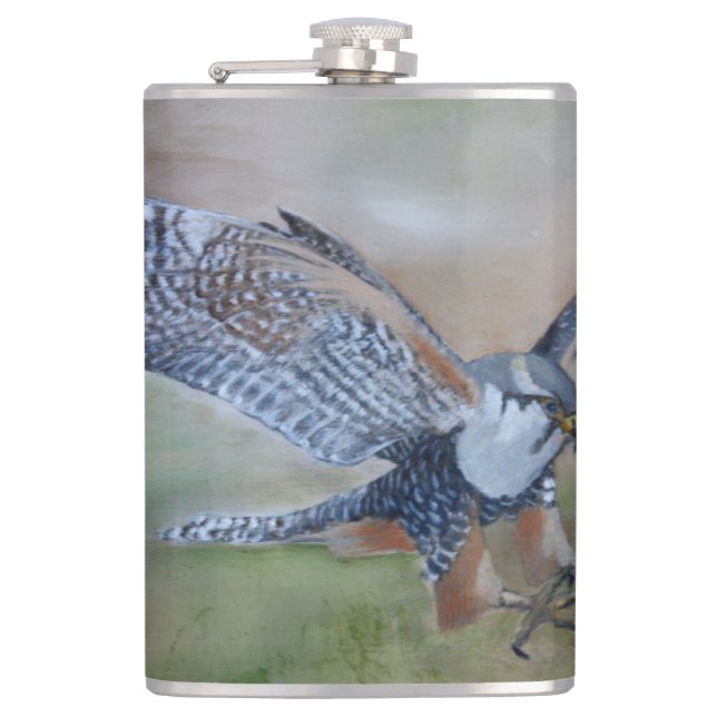 Falcon Vinyl Wrapped Flask by GStuller (Front)