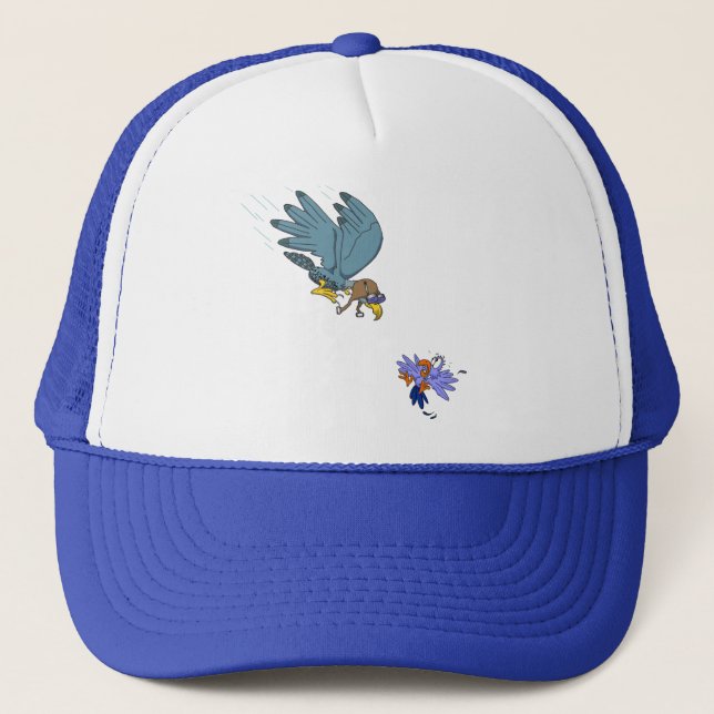 Falcon with goggles trucker hat (Front)