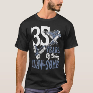 Falconer 35 Years Birthday Falconry T-Shirt