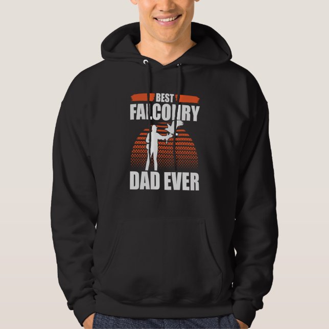 Falconer Falcon Hunter Falconer Tracker Duck Hunte Hoodie (Front)