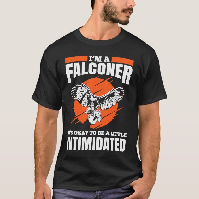 Falconer Falcon Hunter Falconer Tracker Duck Hunte T-Shirt (Front)