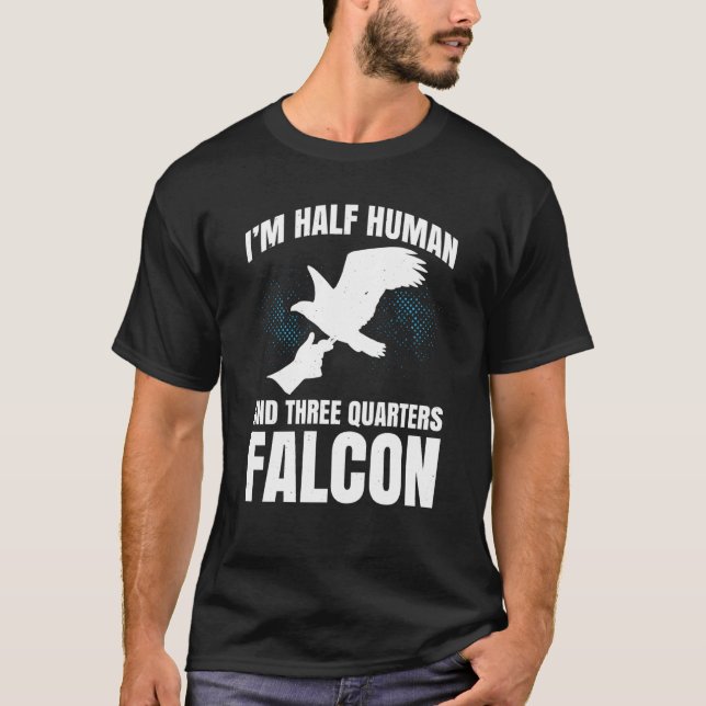 Falconer Falcon Hunter Falconer Tracker Duck Hunte T-Shirt (Front)